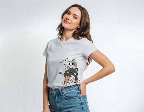 FELINE FRIENDS GRAPHIC TEE
