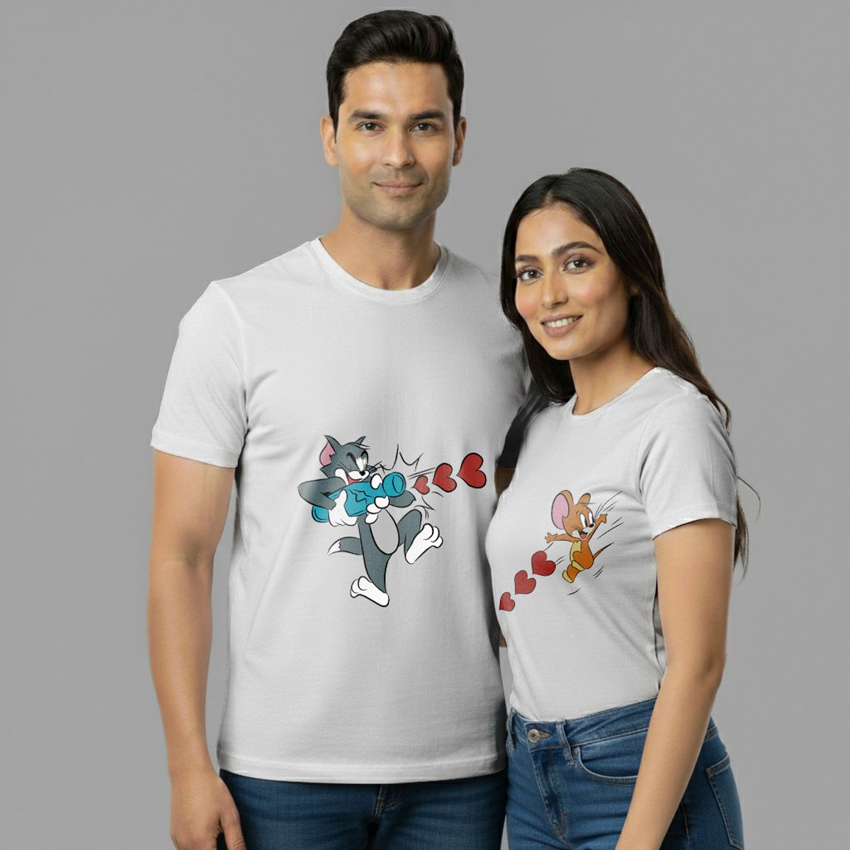 TOM AND JERRY COUPLE  TEES thumbnail 1