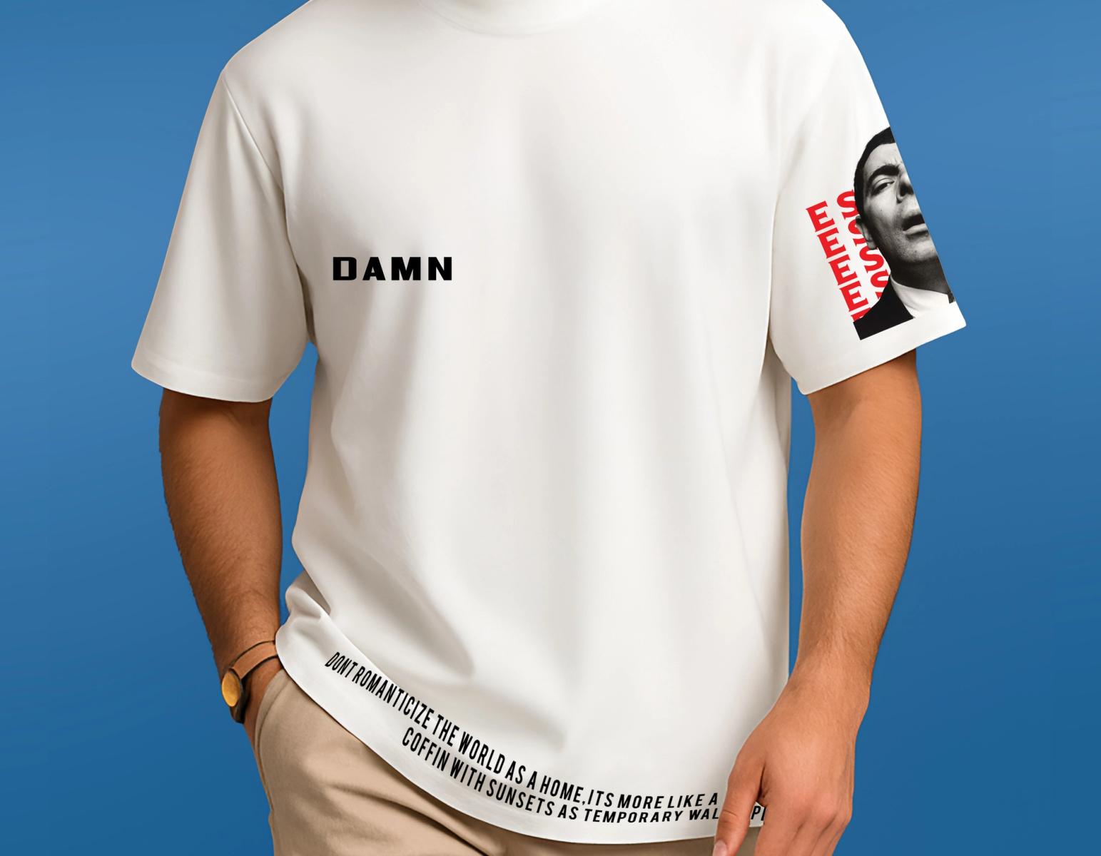DAMN STATEMENT DROP SHOULDER TEE thumbnail 5