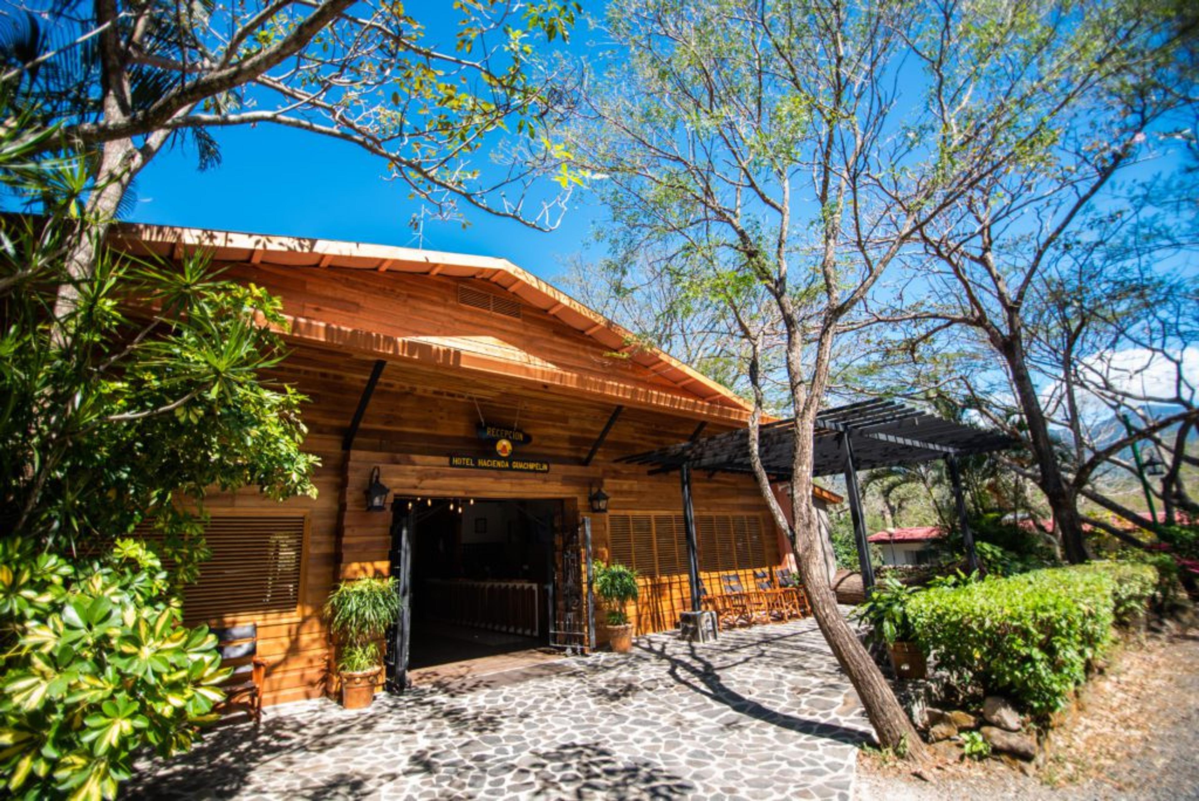 Costa Rica hotel surrounded by tropical landscape