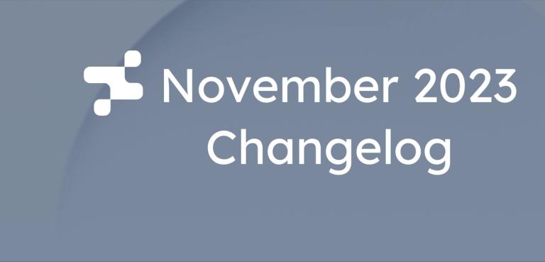 November 2023 Changelog