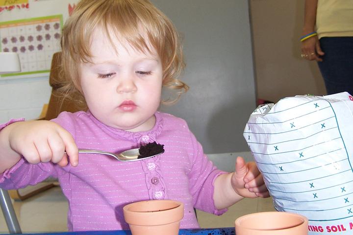 Children gardening at Future Scholars Montessori Academy
