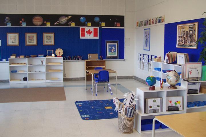 The Violet room, the Casa classroom at Future Scholars Montessori Academy