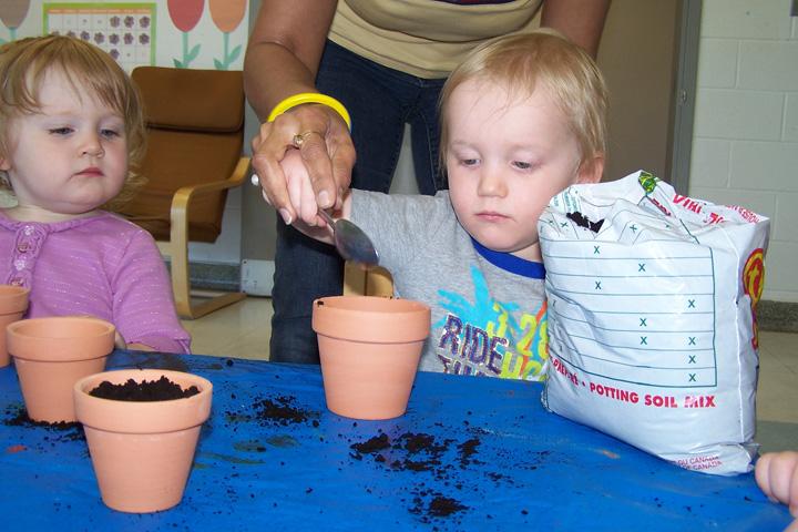 Children gardening at Future Scholars Montessori Academy (2 of 7)