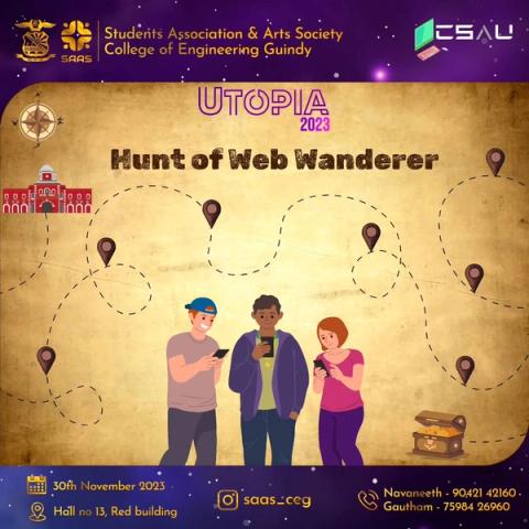 Poster for Hunt of web wanderer