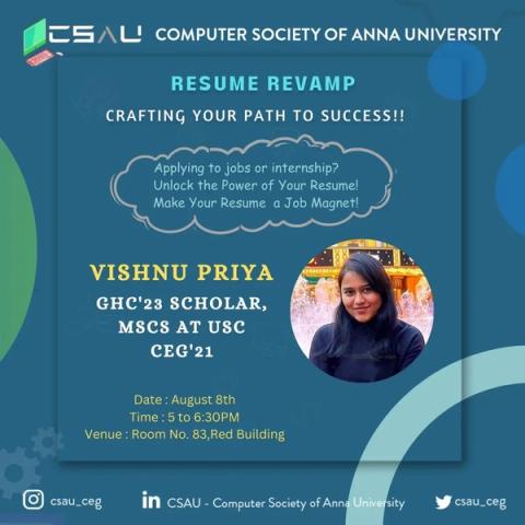Poster for Resume Revamp