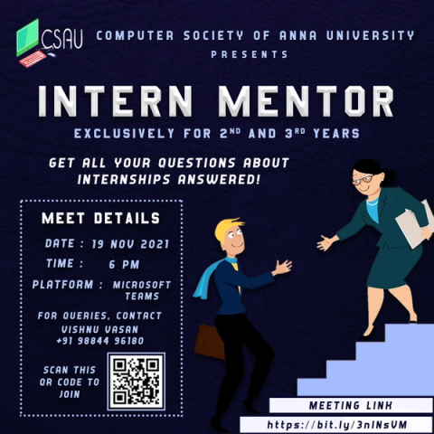 Poster for Intern Mentor