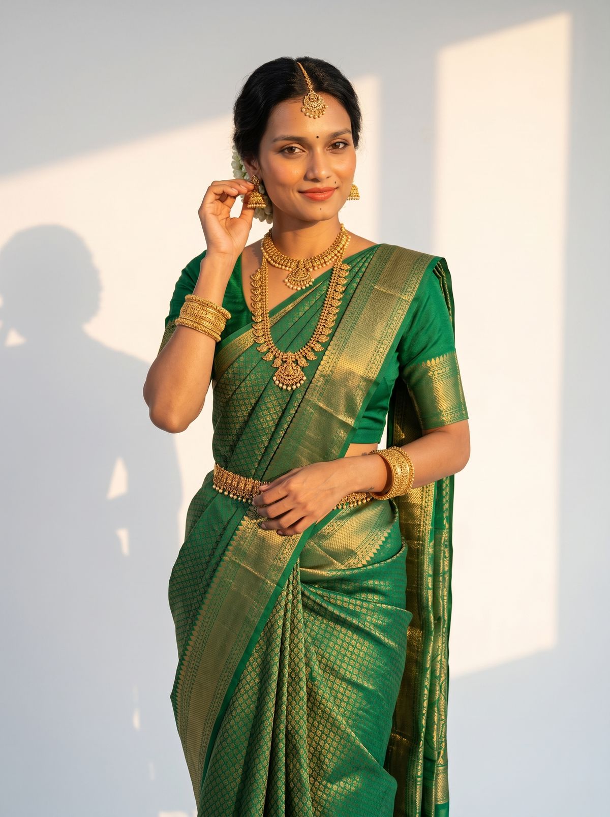Emerald Temple Festive Saree