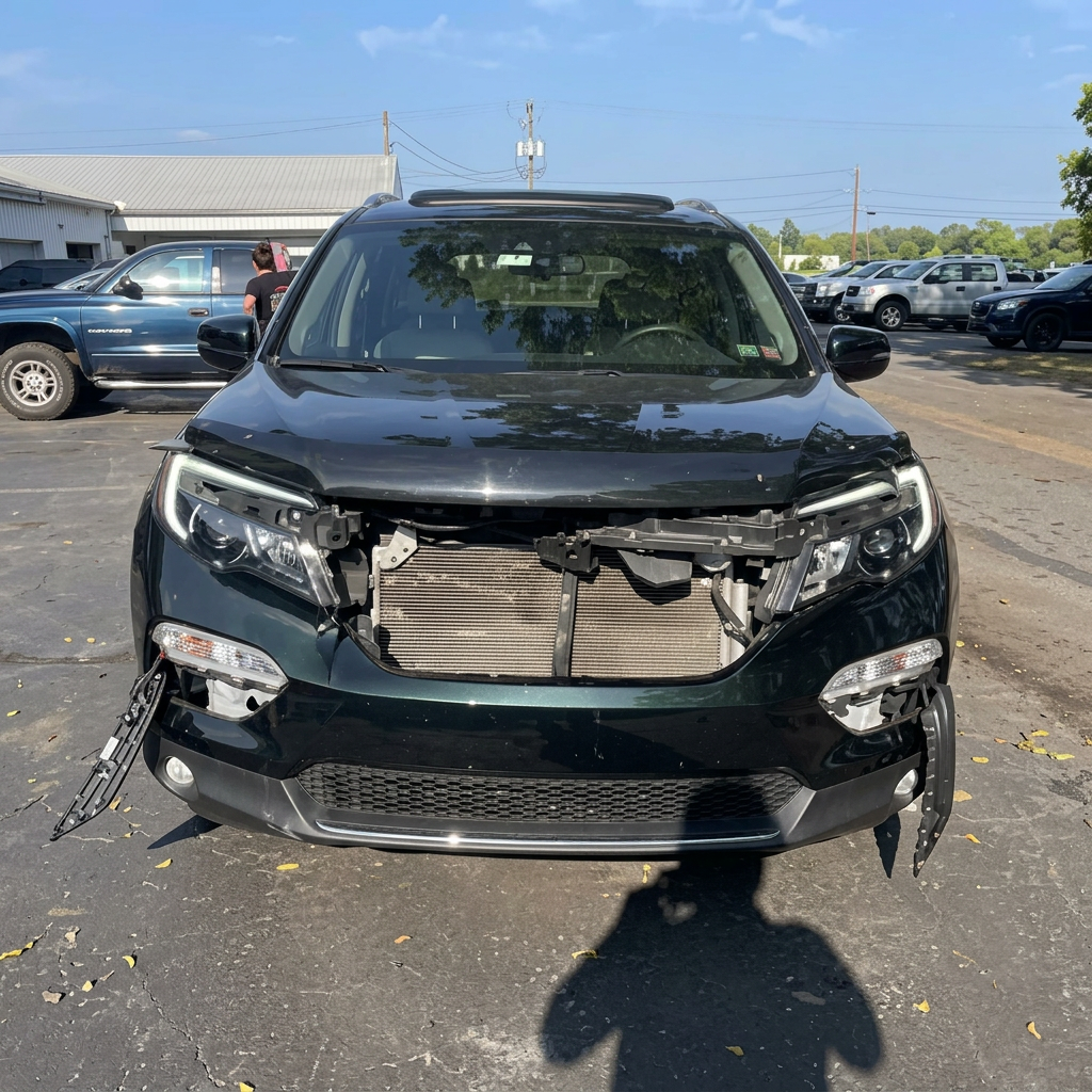 Suv front bumper damage carlisle pa at Heritage Collision & Auto Body in Carlisle, PA