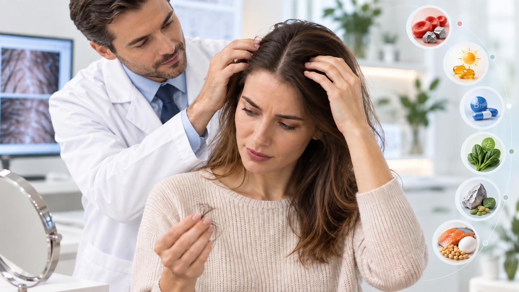 Håravfall och vitaminer – kan brist på vitaminer och mineraler ge håravfall?