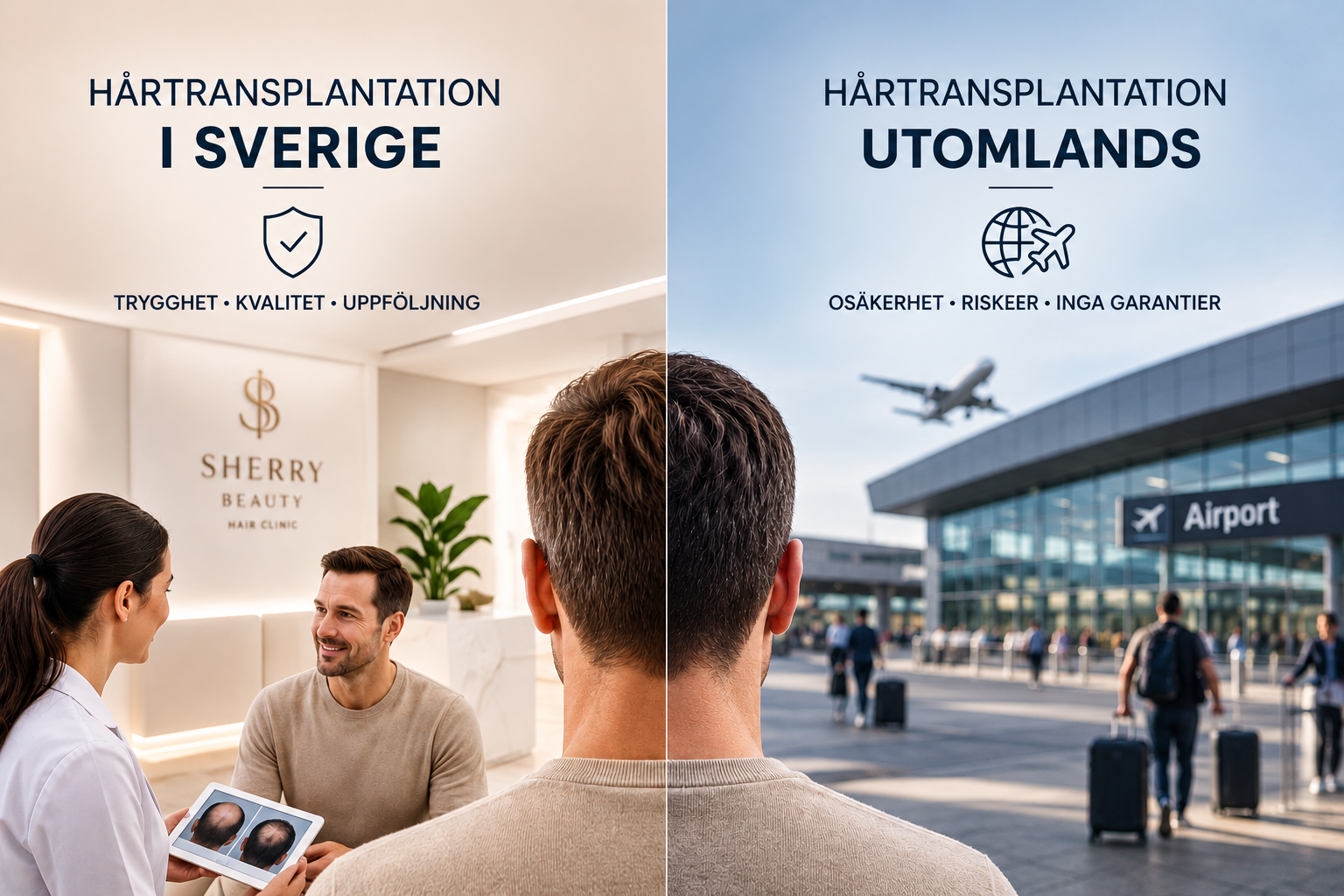 Hårtransplantation i Sverige eller utomlands? Därför väljer allt fler att behandlas i Sverige