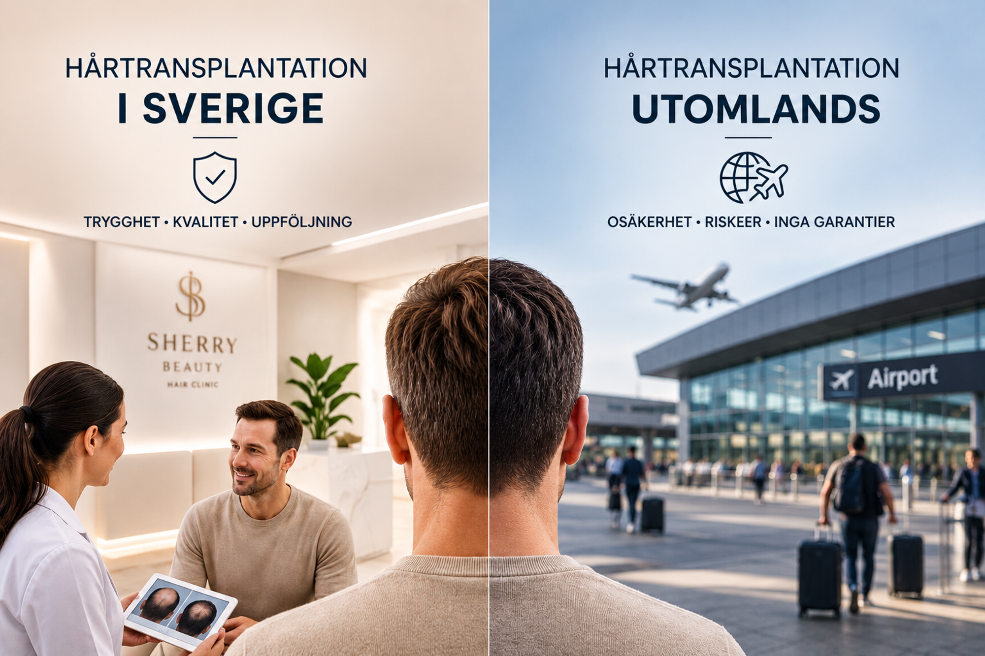 Hårtransplantation i Sverige eller utomlands? Därför väljer allt fler att behandlas i Sverige