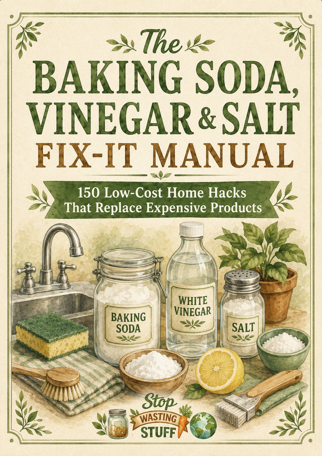 The Baking Soda, Vinegar & Salt Fix-It Manual