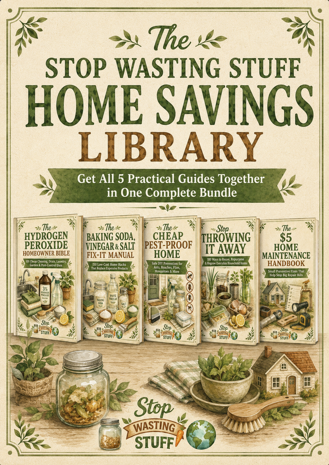 The Stop Wasting Stuff Home-Savings Library