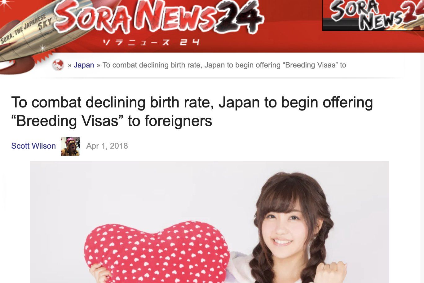 The Japan Breeding Visa is not Real: Explaining the Hoax