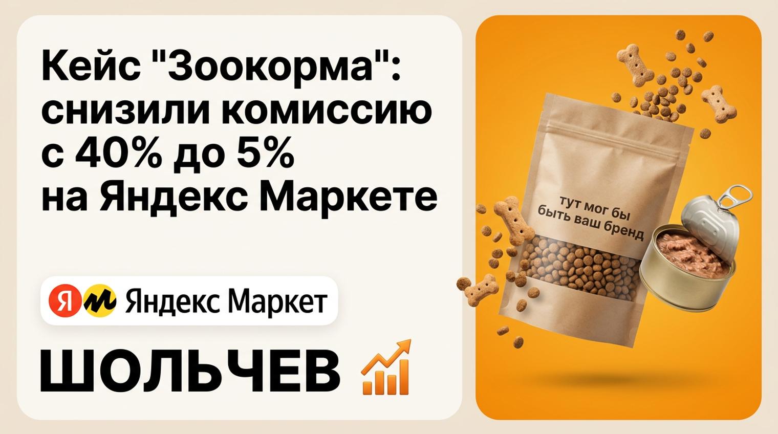 Яндекс Маркет: как магазин зоокормов снизил комиссию с 40% до 5% и вырос до 15 млн ₽