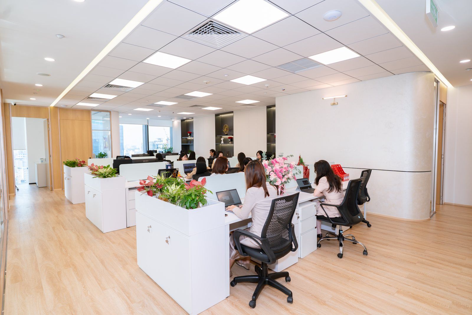 Không gian làm việc của đội ngũ tư vấn