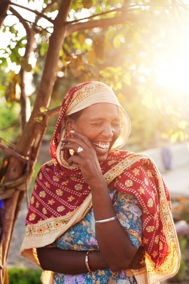 A woman at a new water point