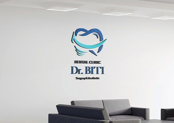 Interior photo for Dr.Biti clinic and the company logo