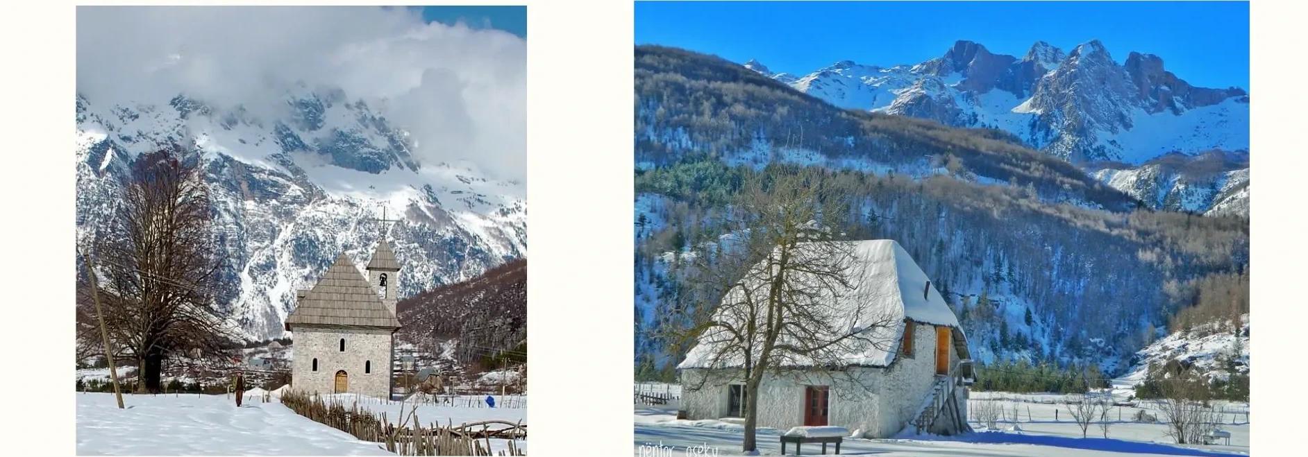 Teth and Valbona in winter