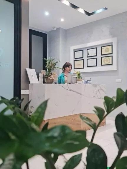 Photo of reception desk in Valona Dental Clinic