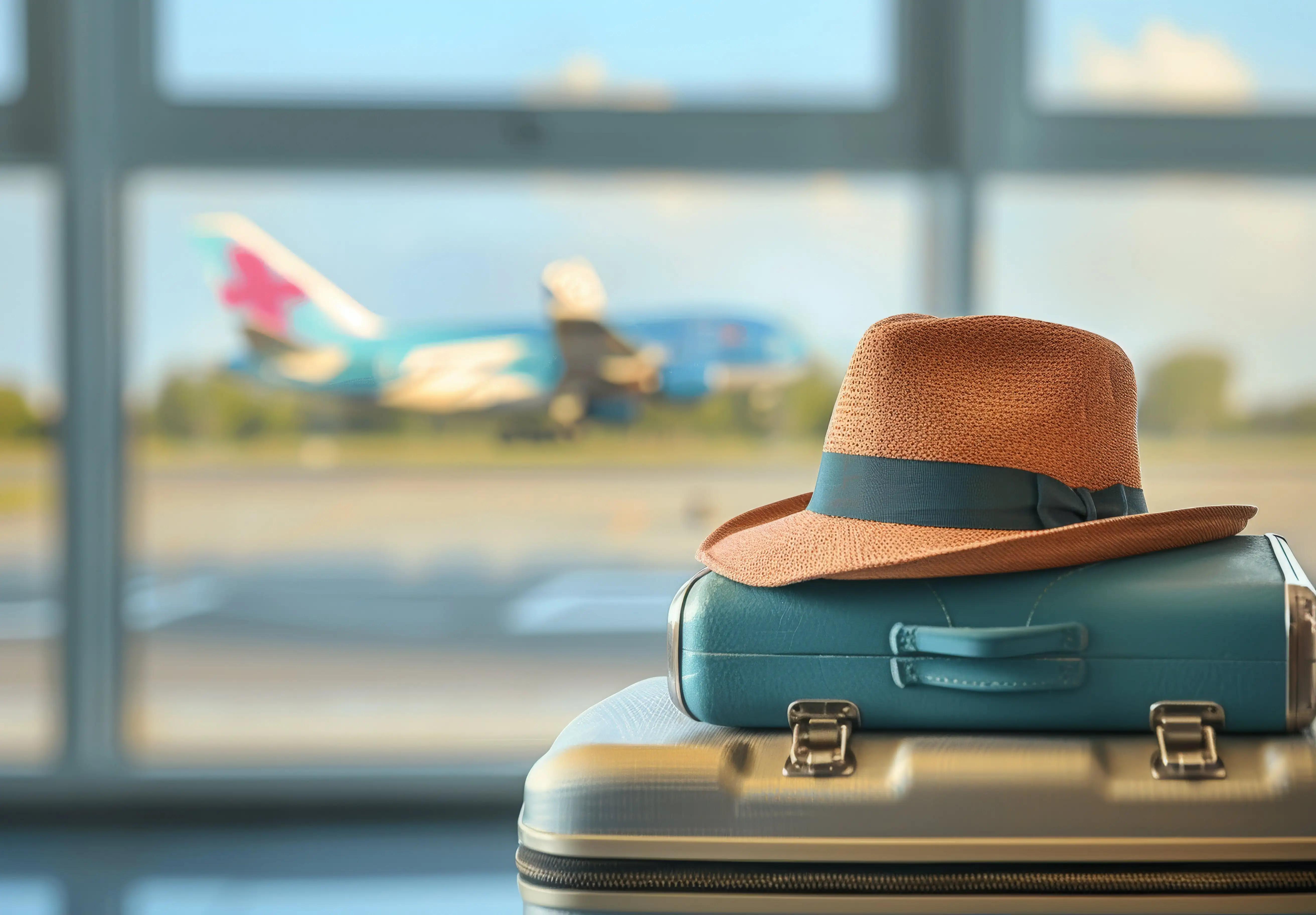 Hat on suitcase, travel tips for dental tourists