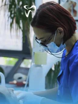 Photo of doctor performing a dental procedure