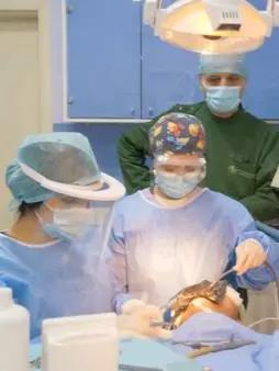 Photo of doctors working on a dental procedure