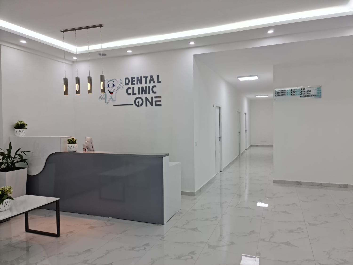 Photo of reception desk at Dental Clinic One