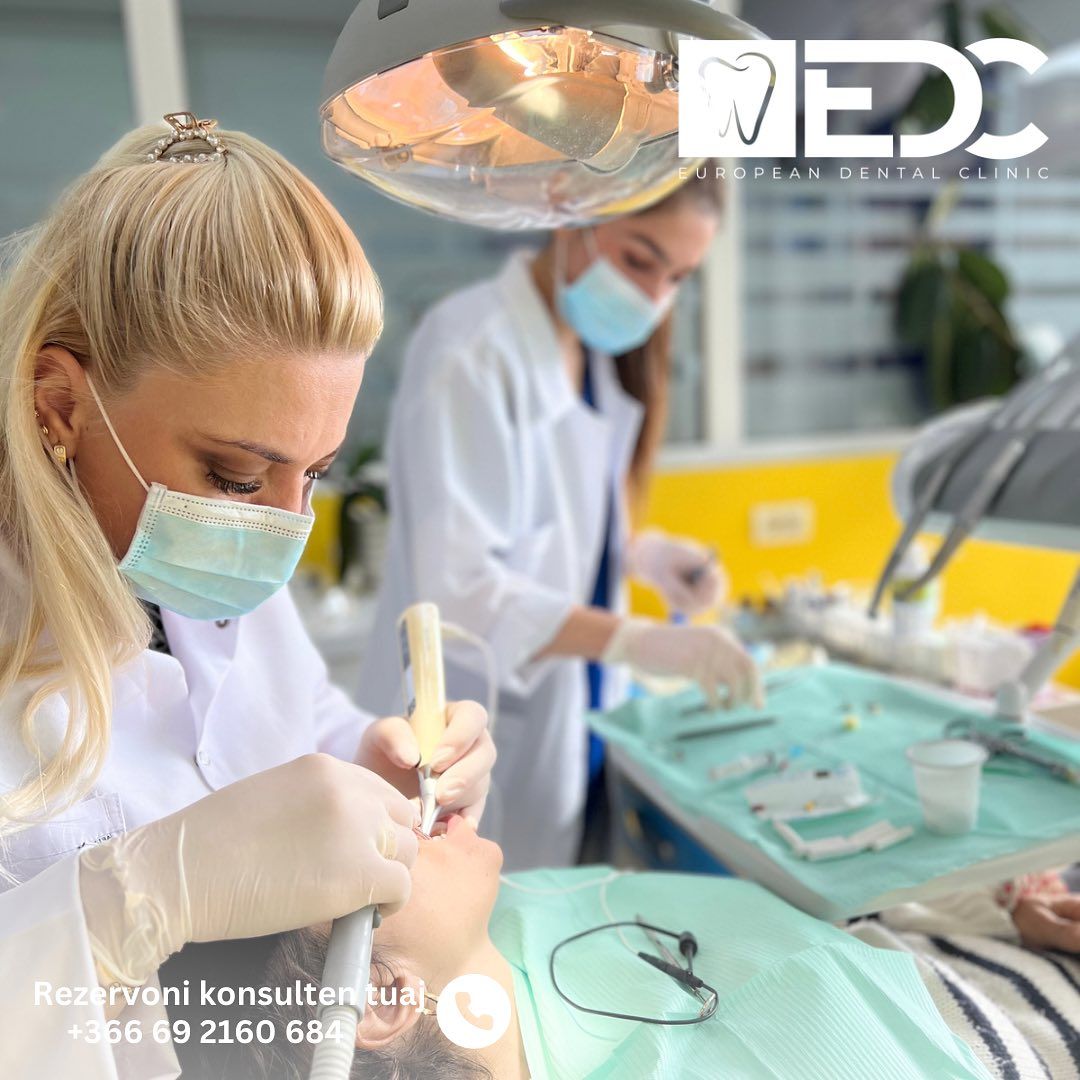 Photo of doctors working on a patient in European Dental Clinic