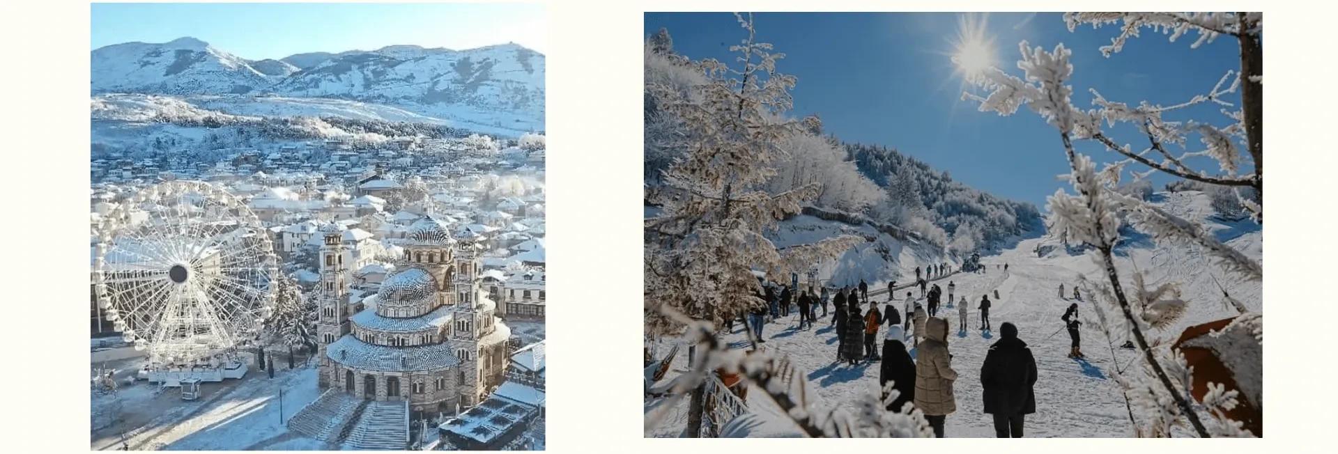 Korce and Dardha in winter