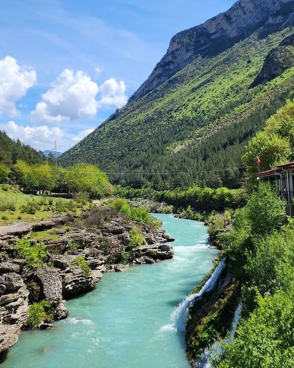 Vjosa River in Permet