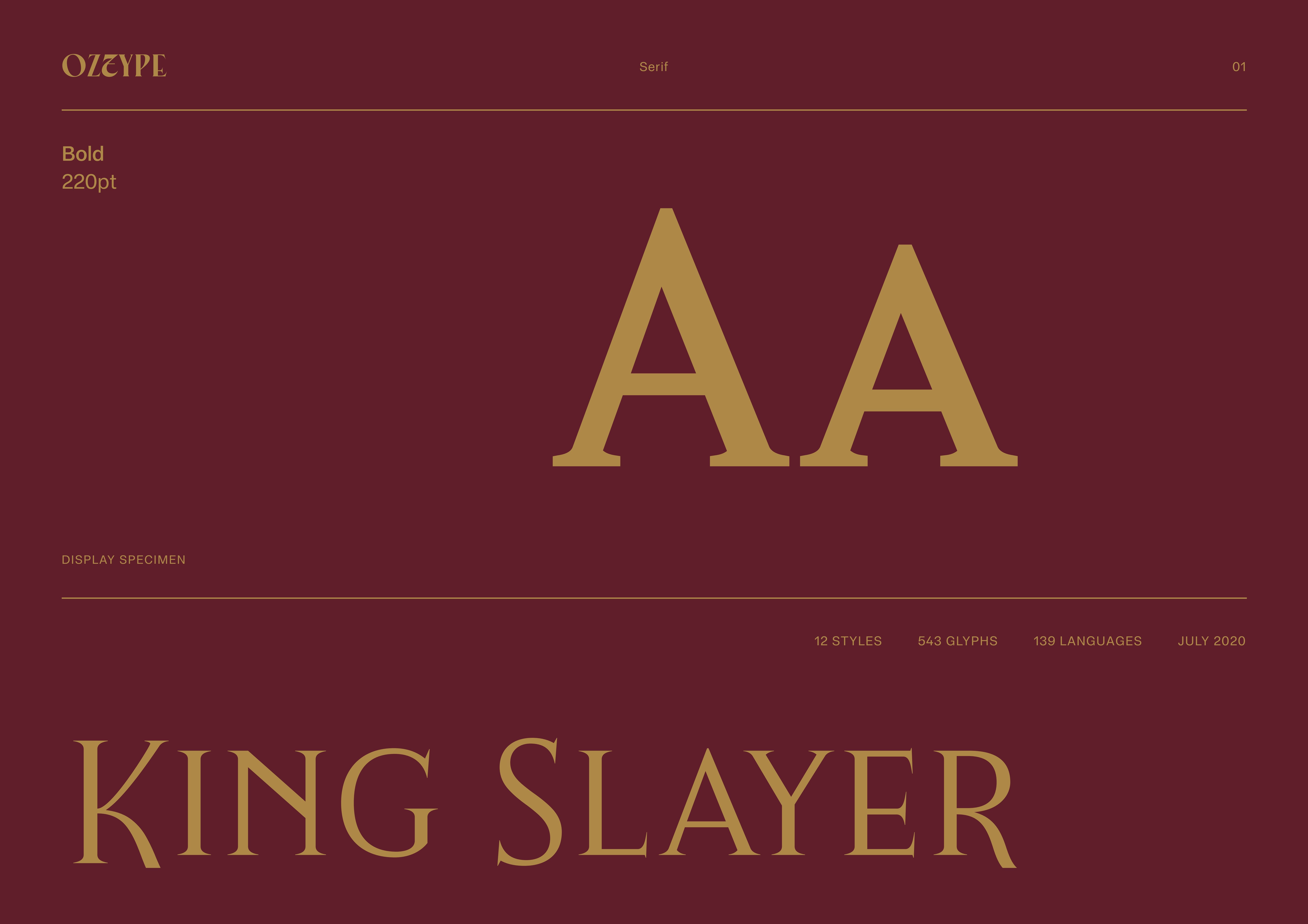 King Slayer PDF specimen cover