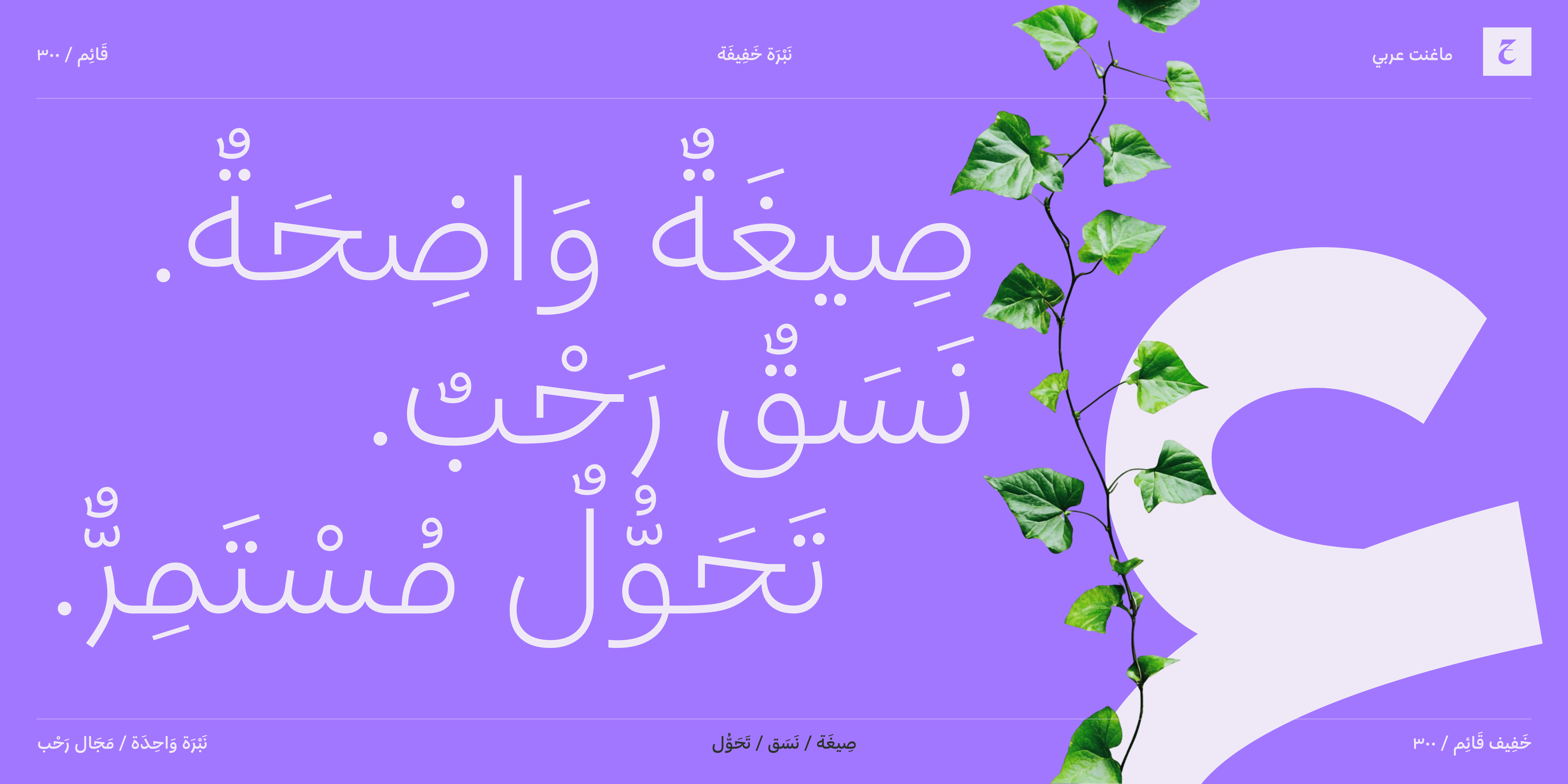 OT Magnet Arabic: OT Magnet Arabic voice system specimen
