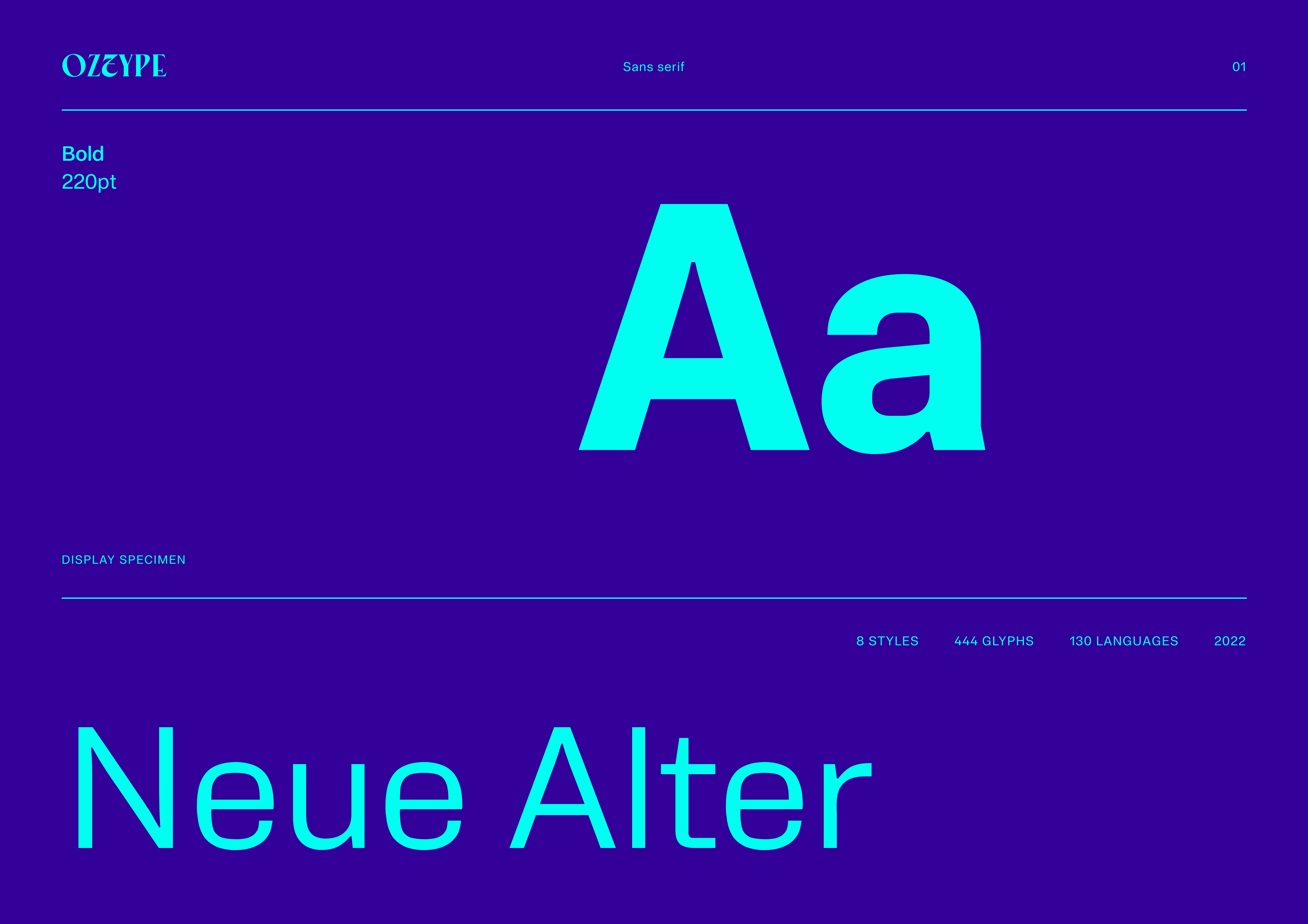 Neue Alter PDF specimen cover
