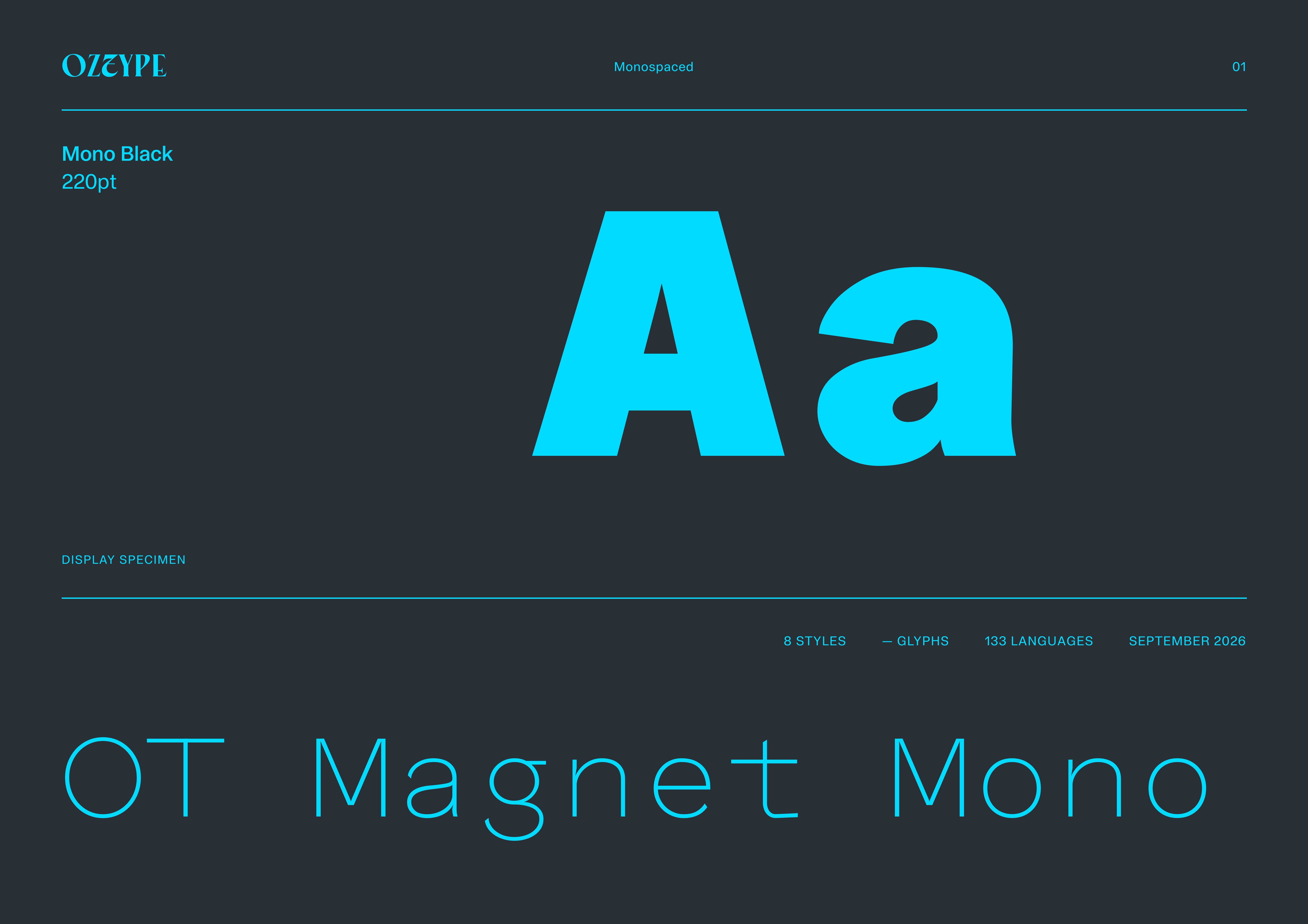 OT Magnet Mono PDF specimen cover