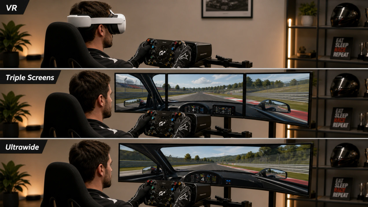 Competitive advantage of triple screens for simracing