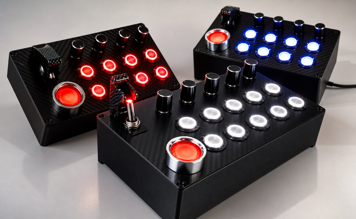 Buttons box serves as the best accessory to improve your comfort when operating any racing game
