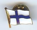 Suomipinssi, liehuva Suomen lippu