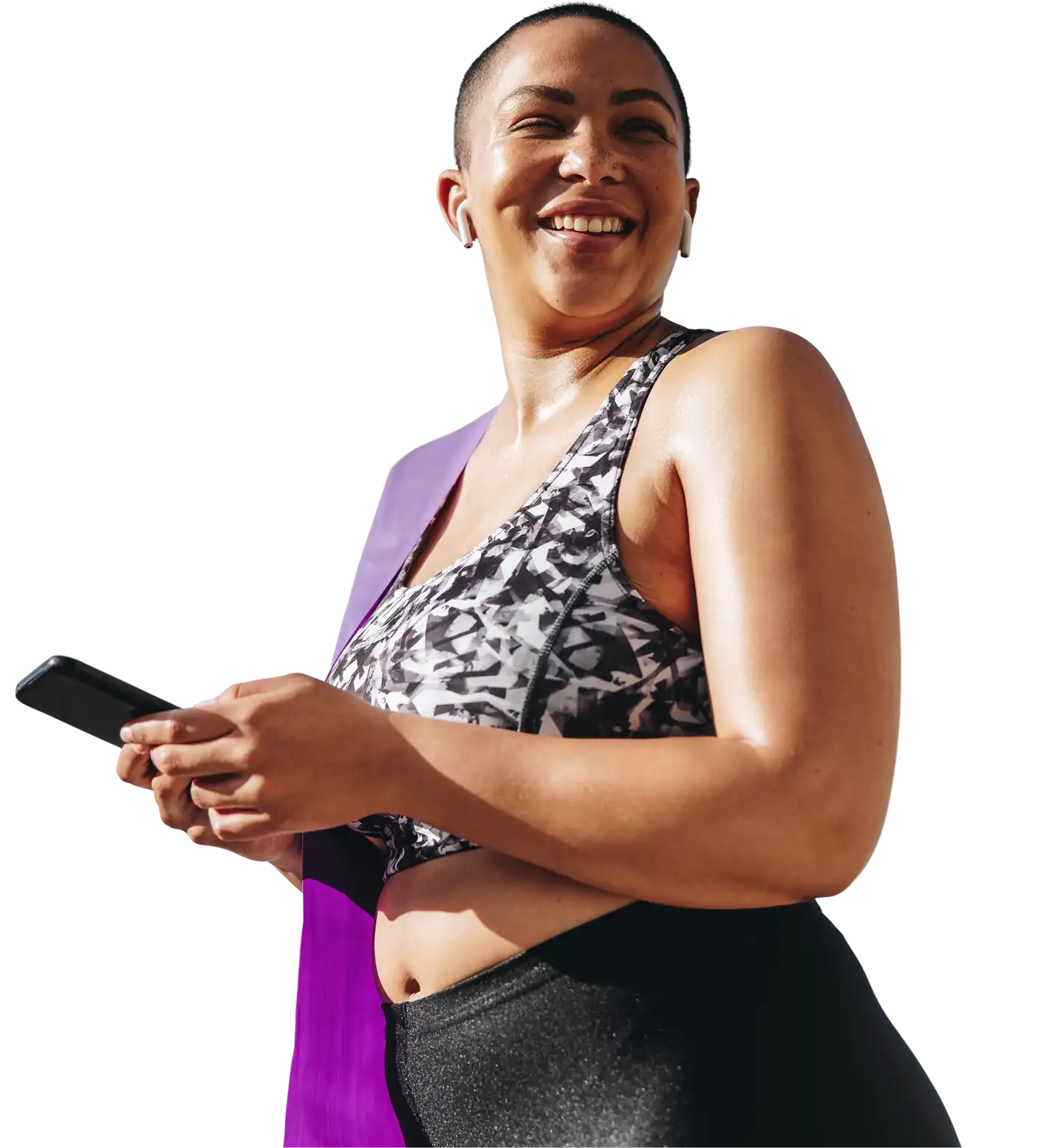 Woman smiling