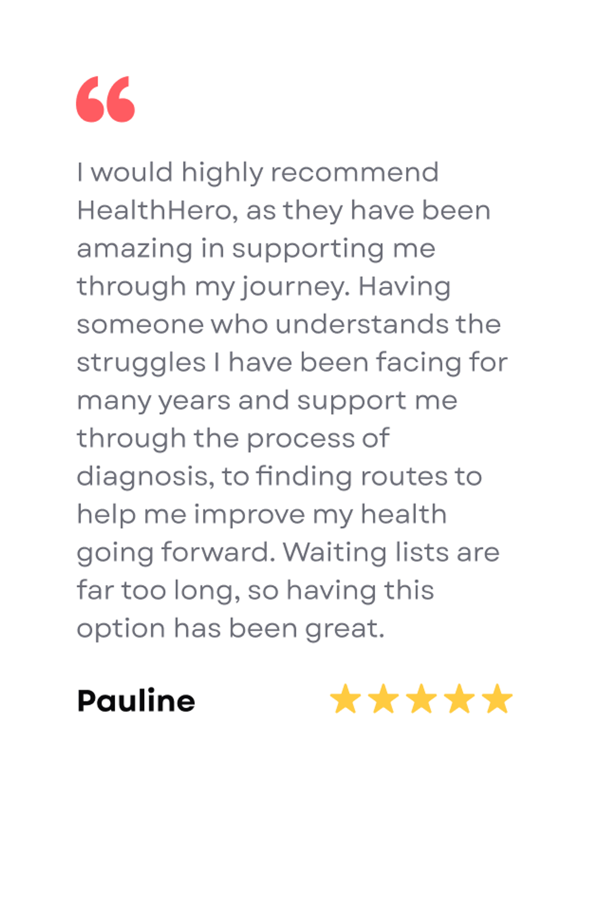 pauline testimonial