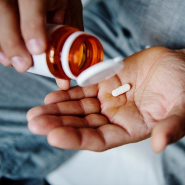Person taking medication