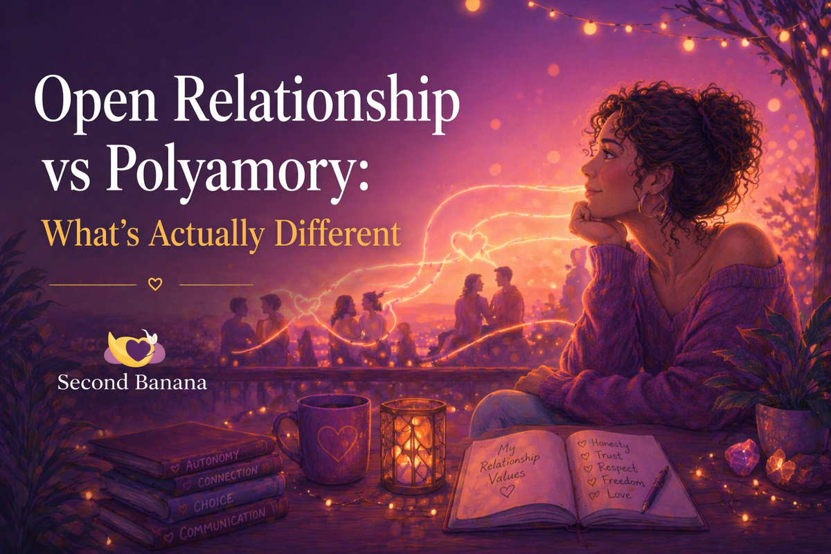 Open Relationship vs Polyamory: What's Actually Different | Second Banana header image