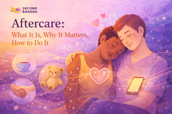 Aftercare: What It Is, Why It Matters, How to Do It | Second Banana Header Image