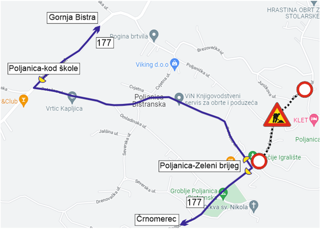 OBAVIJEST PUTNICIMA ZET-a (Linija 177 neće prometovati od 7:00 – 17:00h)