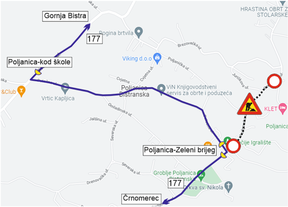 OBAVIJEST PUTNICIMA ZET-a (Linija 177 neće prometovati od 7:00 – 17:00h)