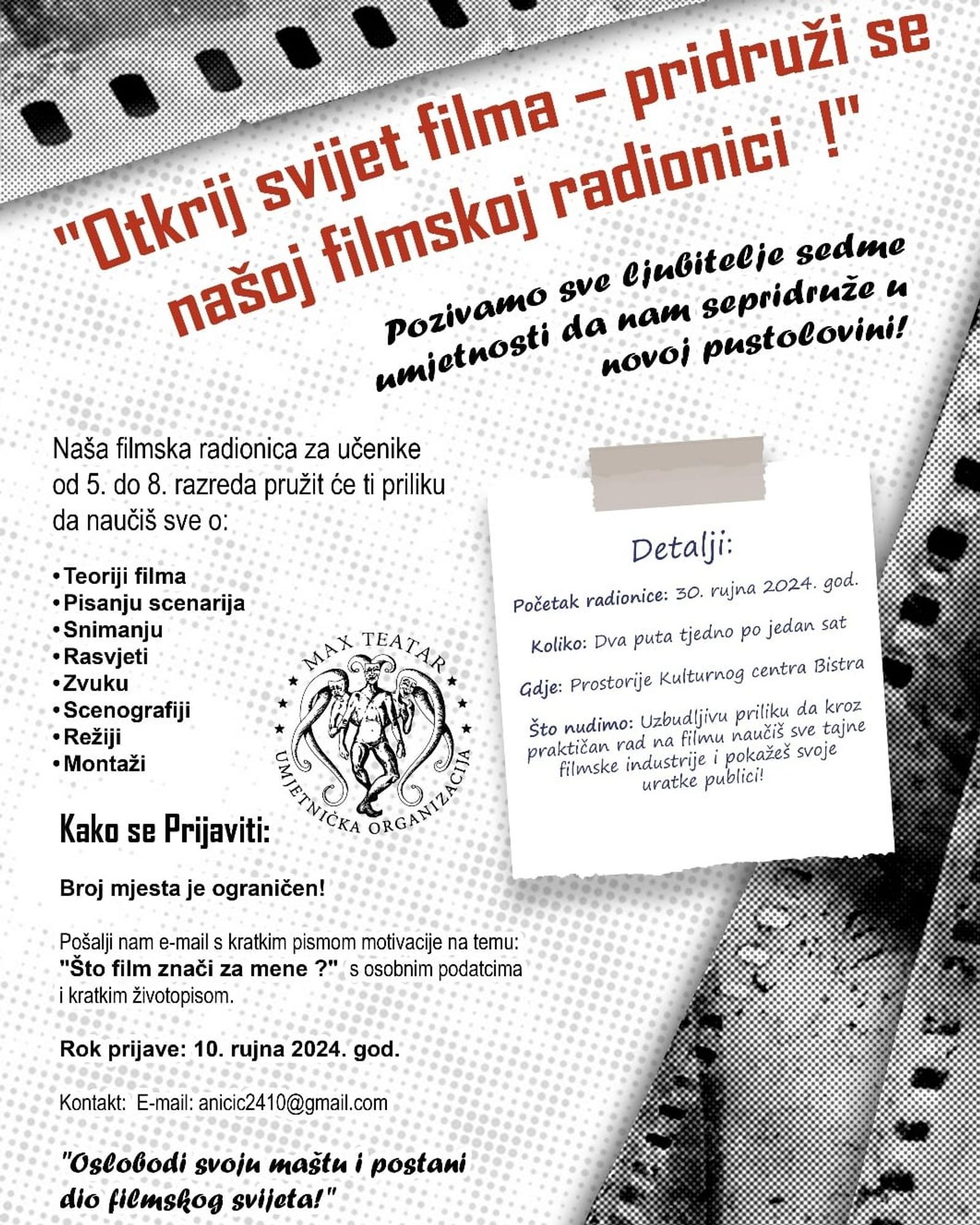 FILMSKA RADIONICA U BISTRI! - fotografija 3