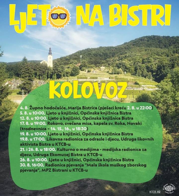 DOGAĐANJA U KOLOVOZU U KULTURNO – TURISTIČKOM CENTRU BISTRA - fotografija 4