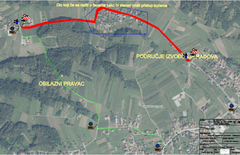 Privremena regulacija prometa - Ulica Zelengaj