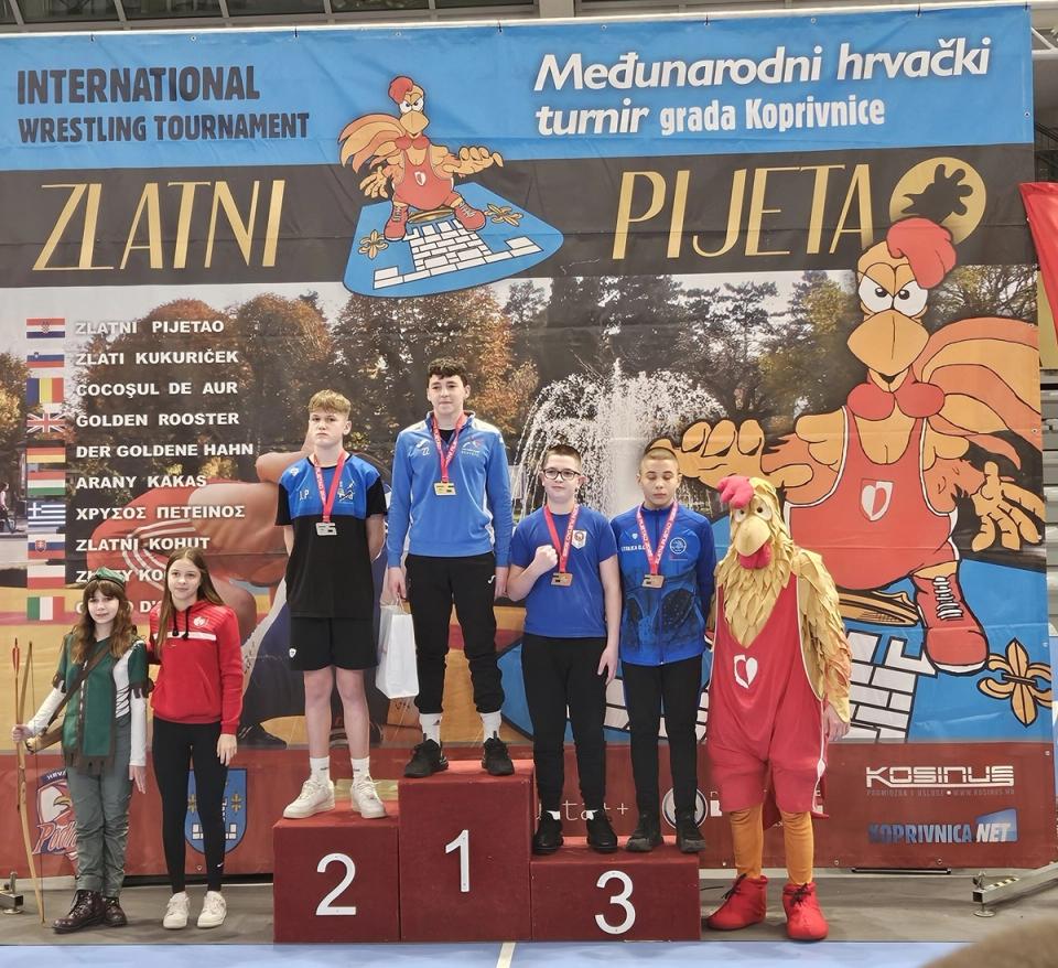 Hrvački klub Bistra – iz Koprivnice sa zlatnom i srebrnom medaljom